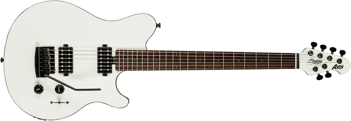 Sterling By Musicman Axis Ax3s Hh Trem Jat - White - Single cut electric guitar - Main picture