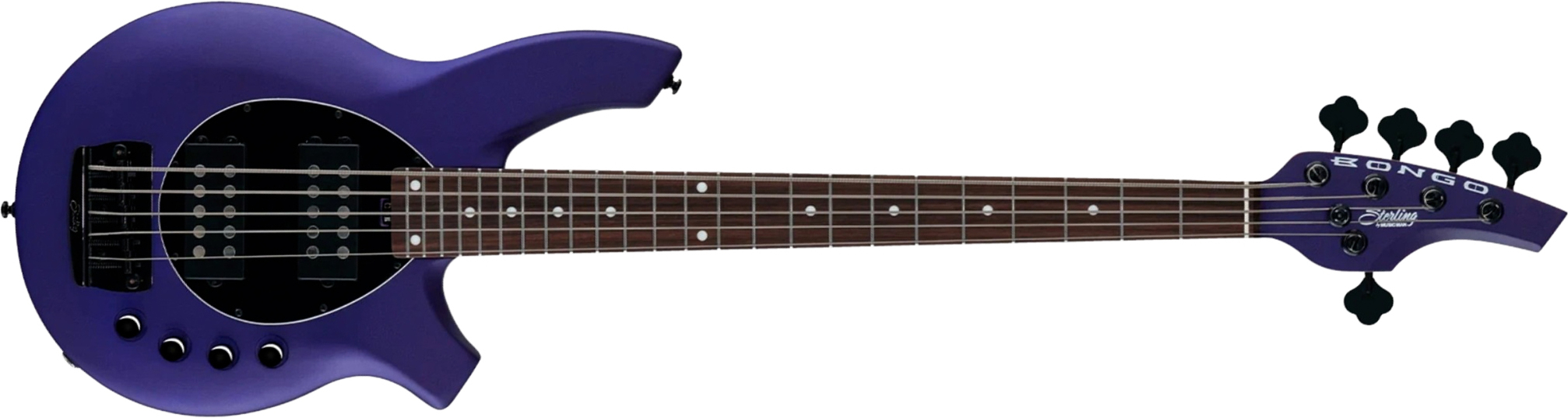 Sterling By Musicman Bongo 5c Active Rw - Firemist Purple Satin - Solid body electric bass - Main picture