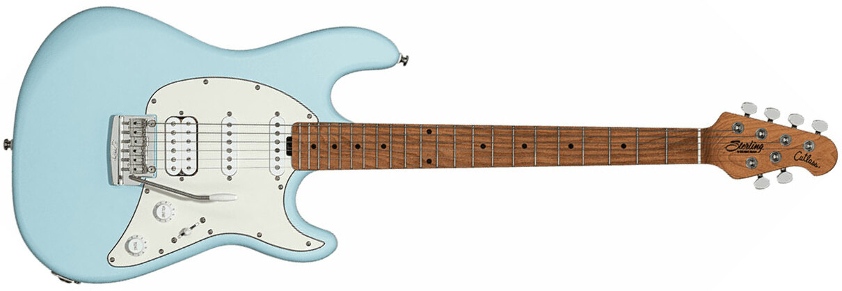 Sterling By Musicman Cutlass Ct50hss Trem Mn - Daphne Blue Satin - Str shape electric guitar - Main picture