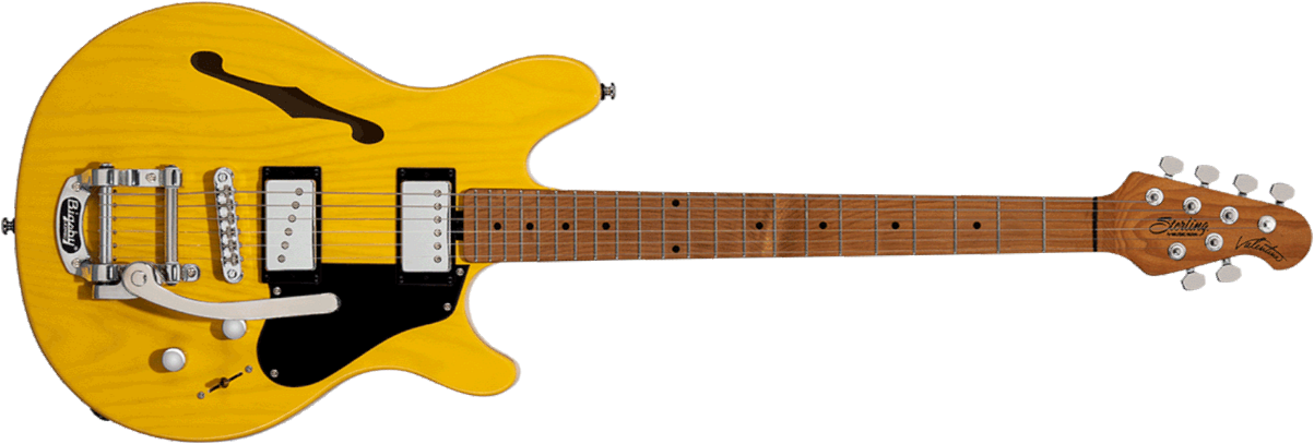Sterling By Musicman James Valentine Jv60cb Bigsby Hs Trem Mn - Butterscotch - Signature electric guitar - Main picture