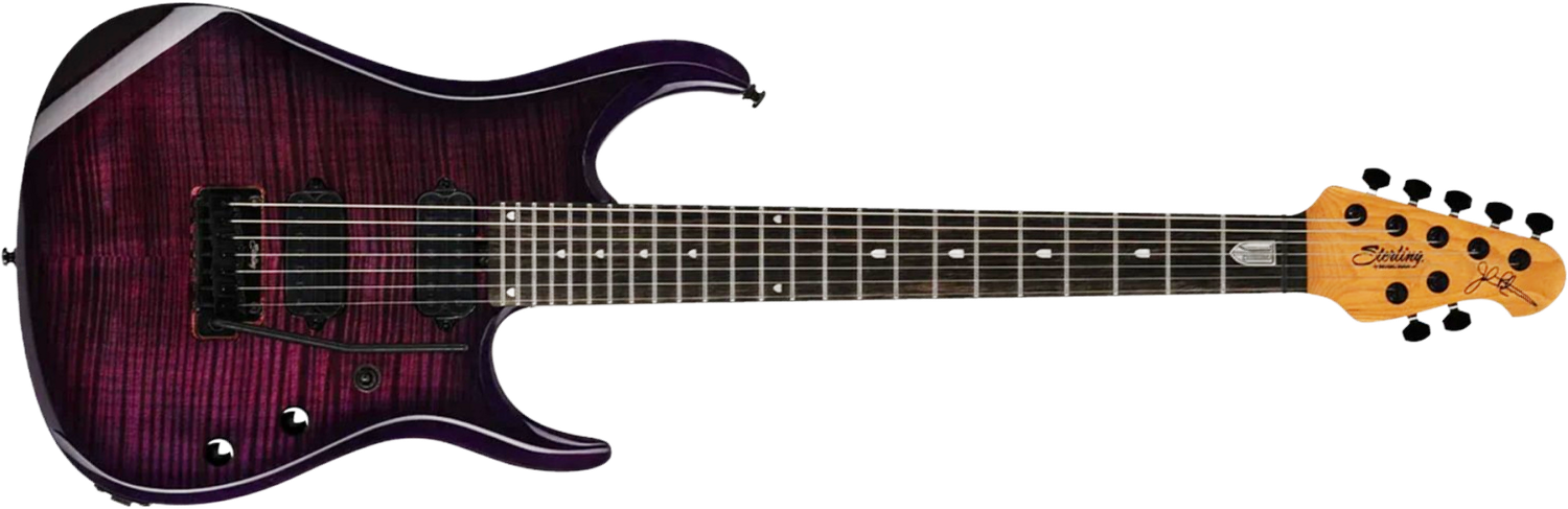 Sterling By Musicman John Petrucci Jp157dfm 7c Dimarzio Signature 2h Trem Eb - Purple Nebula - Signature electric guitar - Main picture