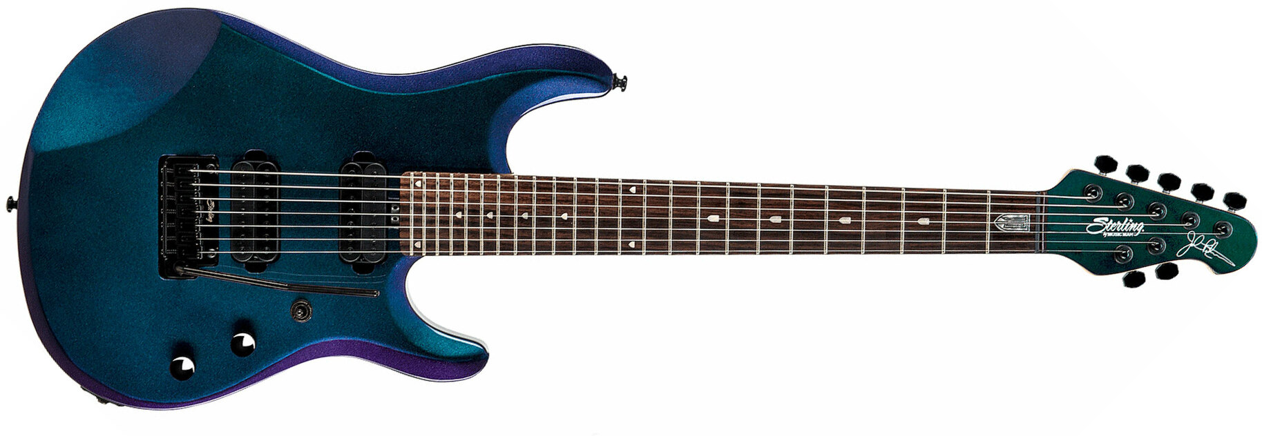 Sterling By Musicman John Petrucci Jp70 Signature 7-cordes Hh Trem Rw - Mystic Dream - 7 string electric guitar - Main picture