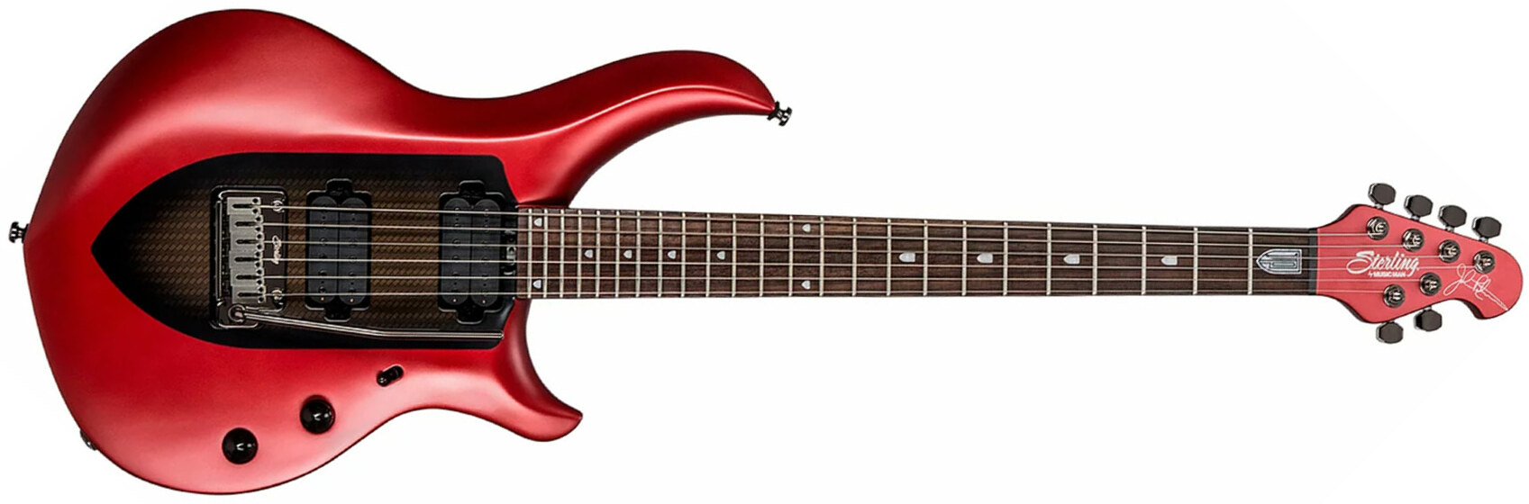 Sterling By Musicman John Petrucci Majesty Maj100 Signature Hh Trem Rw - Ice Crimson Red - Signature electric guitar - Main picture