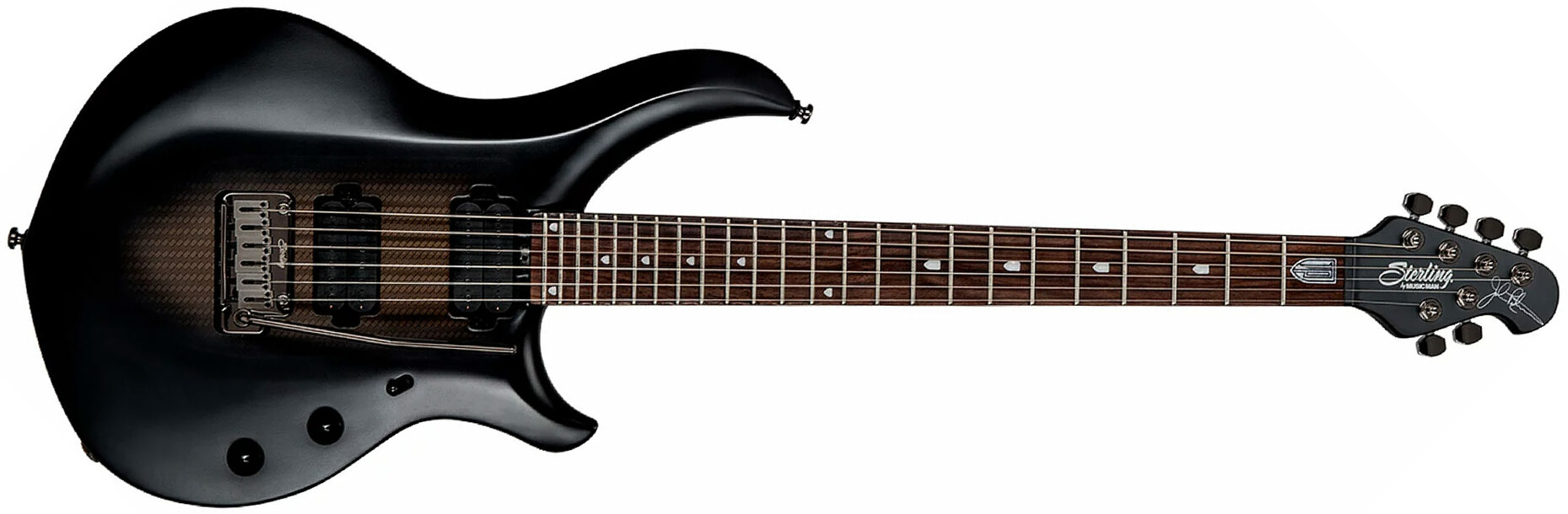 Sterling By Musicman John Petrucci Majesty Maj100 Signature Hh Trem Rw - Stealth Black - Str shape electric guitar - Main picture
