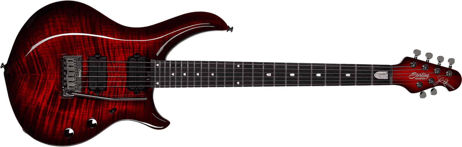 Sterling By Musicman John Petrucci Majesty Maj200xfm Signature 2h Dimarzio Trem Eb - Royal Red - Metal electric guitar - Main picture