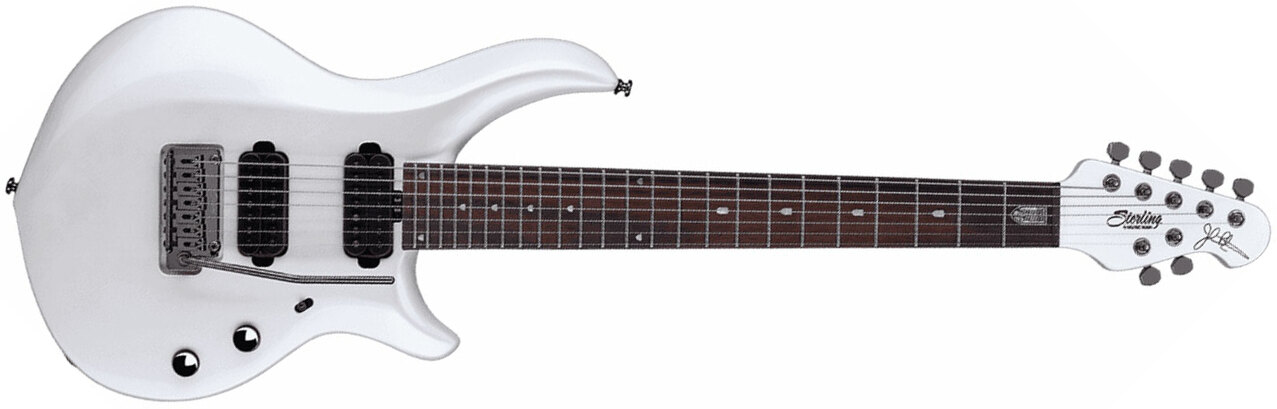 Sterling By Musicman John Petrucci Majesty X Maj170x Signature Hh Trem Rw - Pearl White - 7 string electric guitar - Main picture