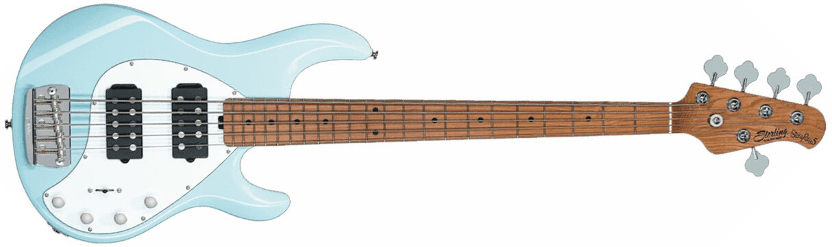 Sterling By Musicman Stingray 5 Ray35hh 5c Active Mn - Daphne Blue - Solid body electric bass - Main picture