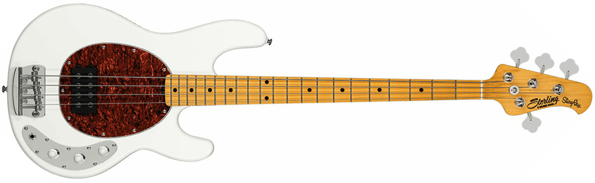 Sterling By Musicman Stingray Classic Ray24ca Active 1h Mn - Olympic White - Solid body electric bass - Main picture