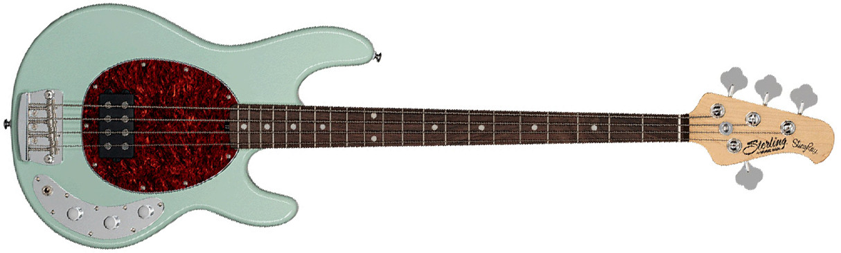 Sterling By Musicman Stingray Classic Ray24ca Active Rw - Mint Green - Solid body electric bass - Main picture