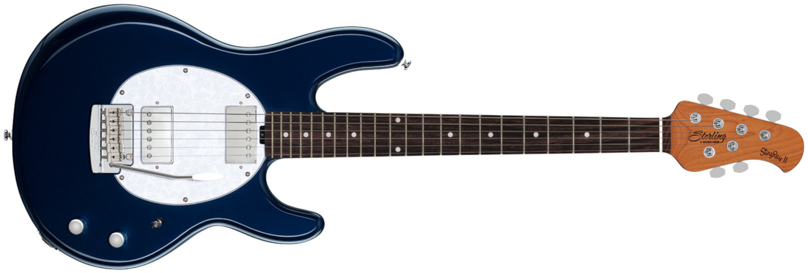 Sterling By Musicman Stingray Ii Trem Hh Rw - Blue Pearl - Str shape electric guitar - Main picture