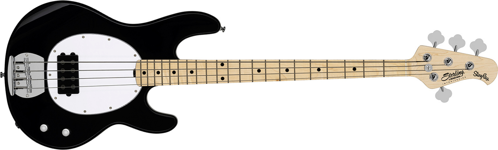 Sterling By Musicman Stingray Ray2 Intro 1h Mn - Black - Solid body electric bass - Main picture