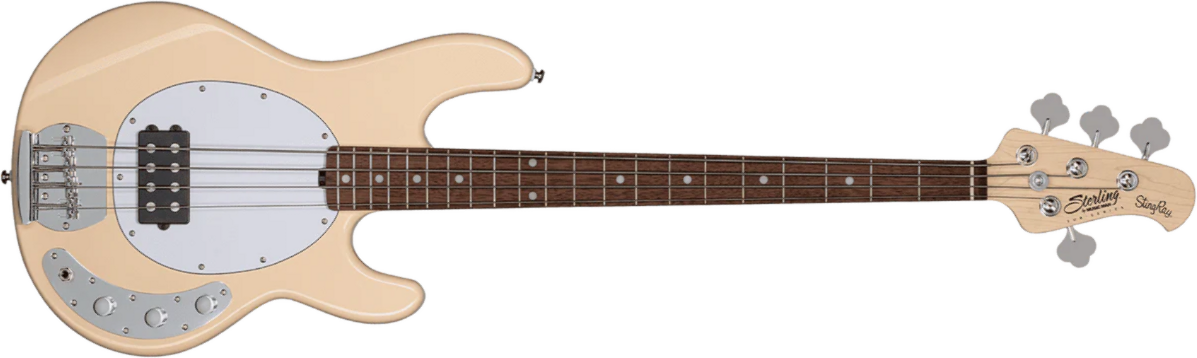 Sterling By Musicman Stingray Ray4 Sub Active 1h Jat - Vintage Cream - Solid body electric bass - Main picture