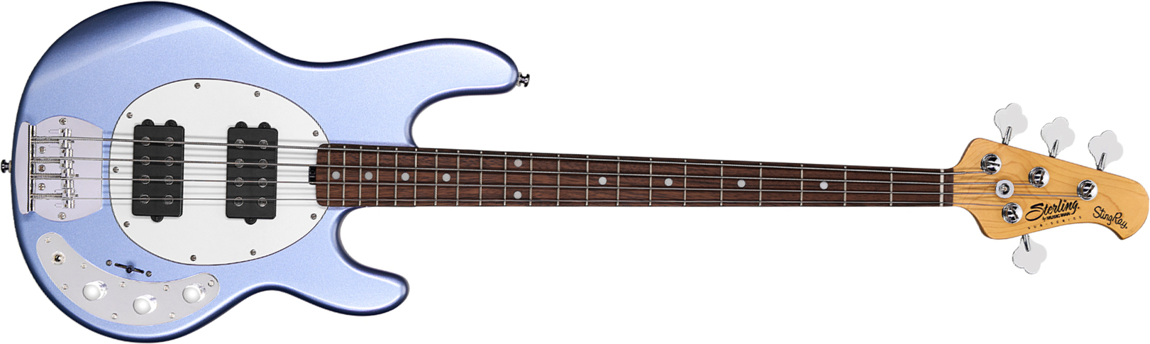Sterling By Musicman Stingray Ray4hh Active Jat - Lake Blue Metallic - Solid body electric bass - Main picture