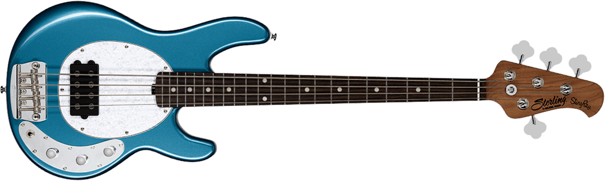 Sterling By Musicman Stingray Short Scale Rayss4 Shsc 1h Rw - Toluca Lake Blue - Electric bass for kids - Main picture