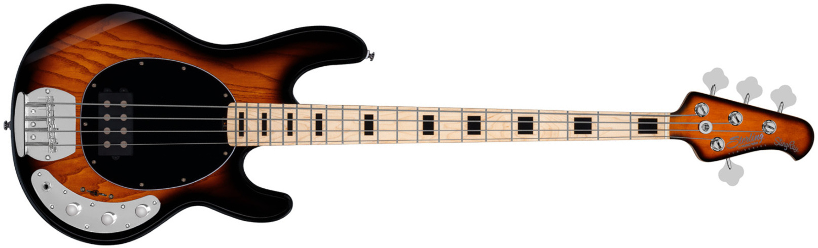 Sterling By Musicman Stingray4 Sub Series 1h Mn - Vintage Sunburst - Solid body electric bass - Main picture