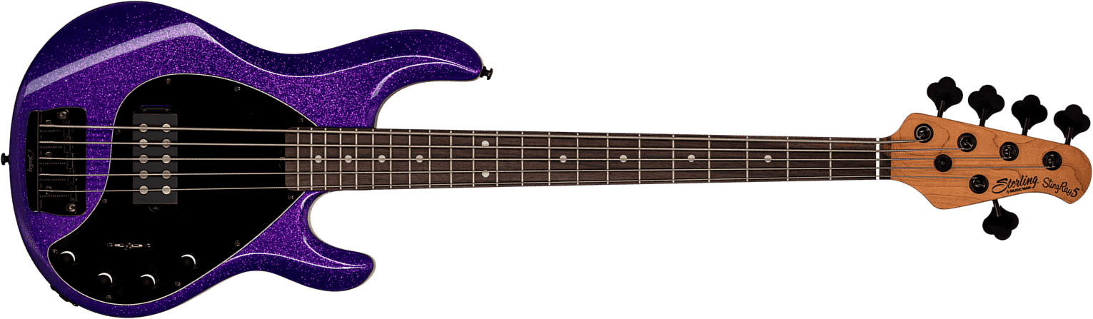 Sterling By Musicman Stingray5 Ray35 5c H Active Rw - Purple Sparkle - Solid body electric bass - Main picture