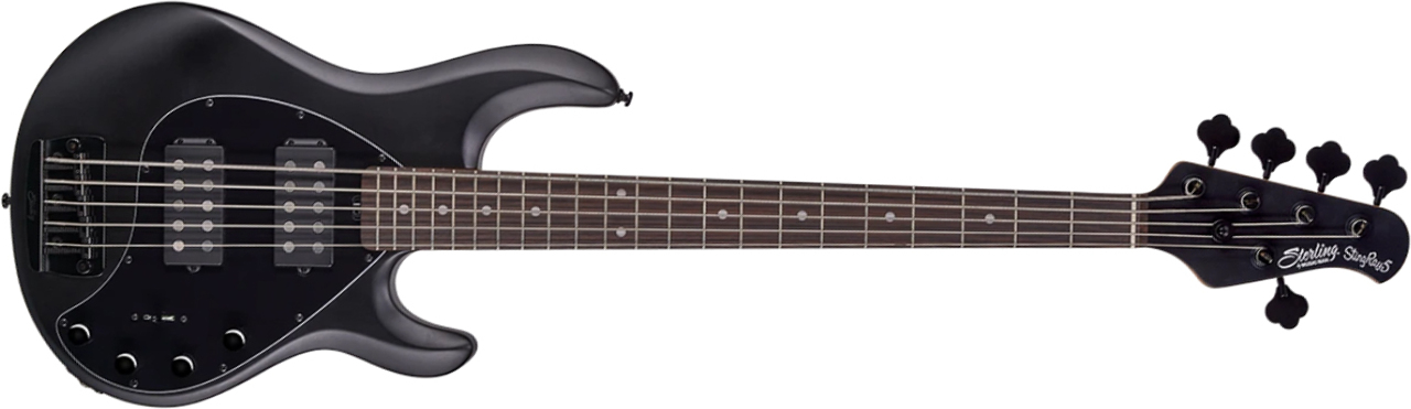 Sterling By Musicman Stingray5 Ray35hh Active Rw - Stealth Black - Solid body electric bass - Main picture