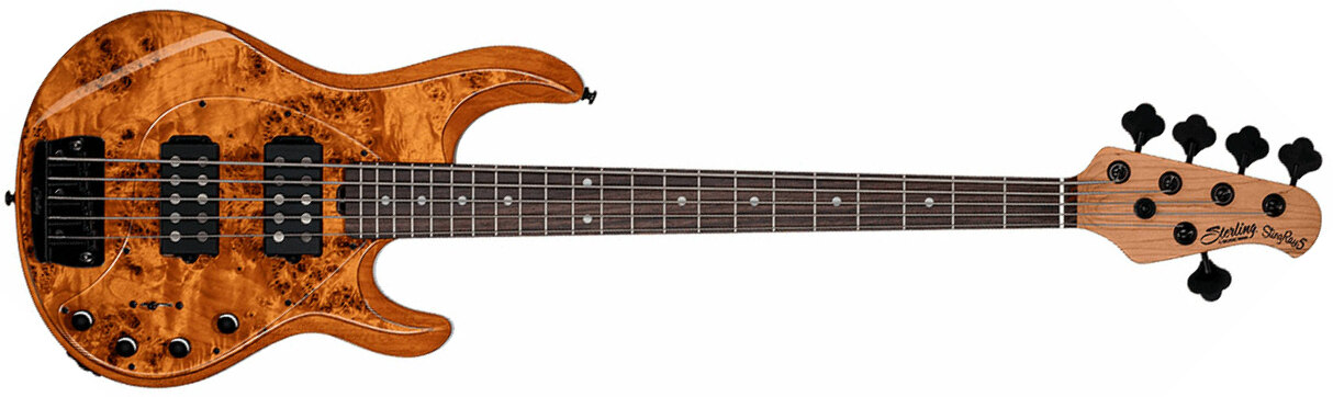 Sterling By Musicman Stingray5 Ray35hhpb 5c Active Rw - Amber - Solid body electric bass - Main picture
