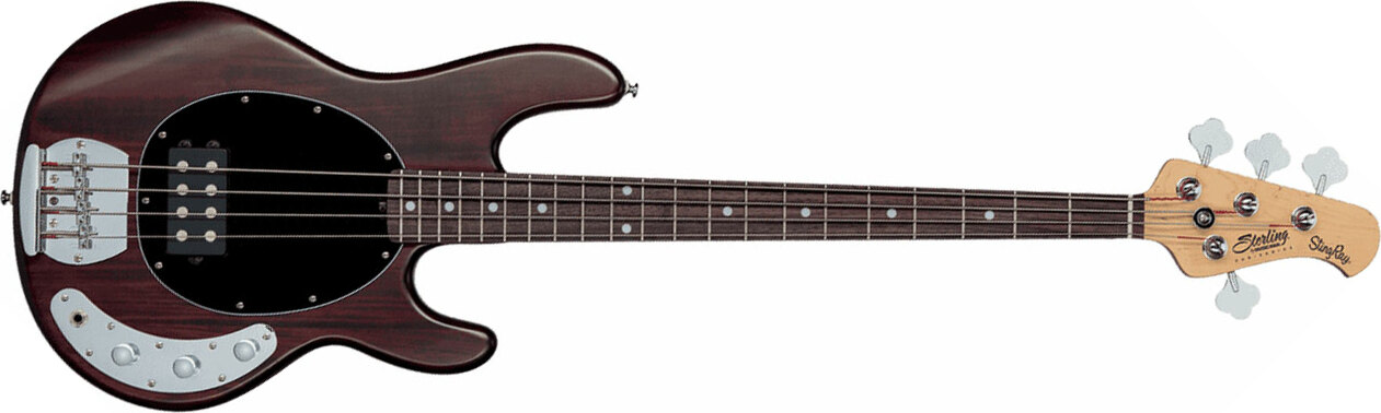 Sterling By Musicman Sub Ray4 Active Jat - Walnut Satin - Solid body electric bass - Main picture