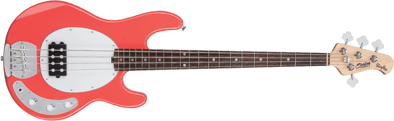 Sterling By Musicman Sub Ray4 Active Mn - Fiesta Red - Solid body electric bass - Main picture