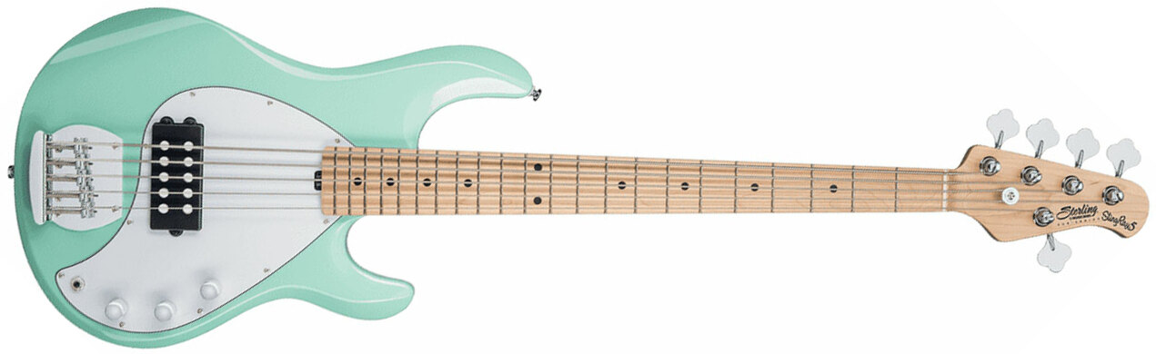 Sterling By Musicman Sub Ray5 5-cordes Active Jat - Mint Green - Solid body electric bass - Main picture