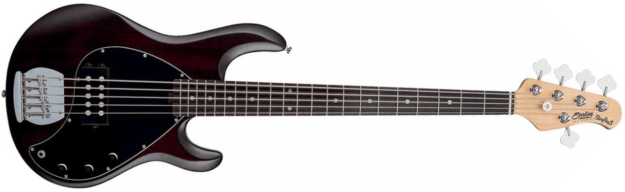 Sterling By Musicman Sub Ray5 5-cordes Active Jat - Walnut Satin - Solid body electric bass - Main picture