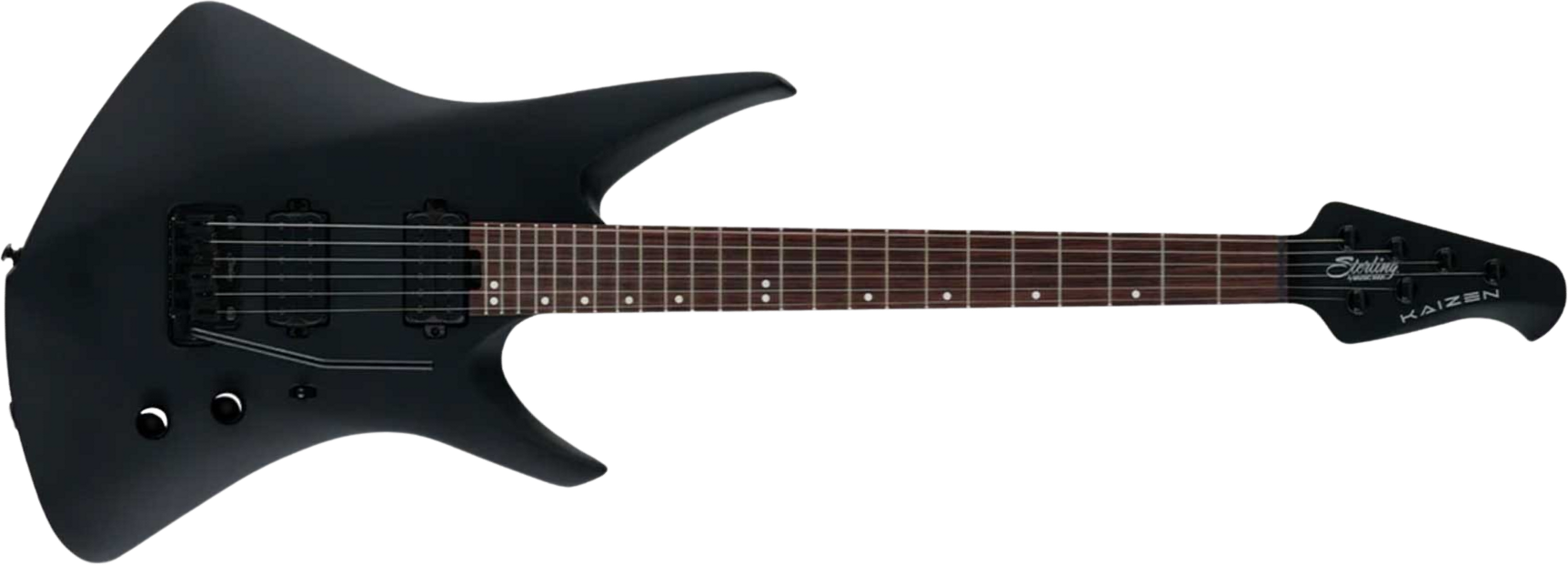 Sterling By Musicman Tosin Abasi Kaizen 6c Signature Multiscale 2h Trem Rw - Stealth Black - Signature electric guitar - Main picture
