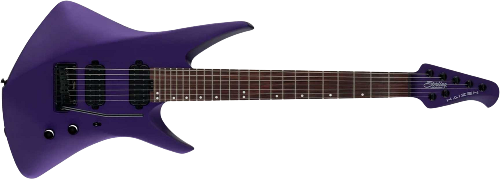 Sterling By Musicman Tosin Abasi Kaizen 7c Signature 2h Trem Rw - Firemist Purple Satin - Signature electric guitar - Main picture