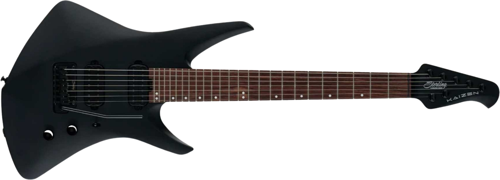 Sterling By Musicman Tosin Abasi Kaizen 7c Signature 2h Trem Rw - Stealth Black - Signature electric guitar - Main picture