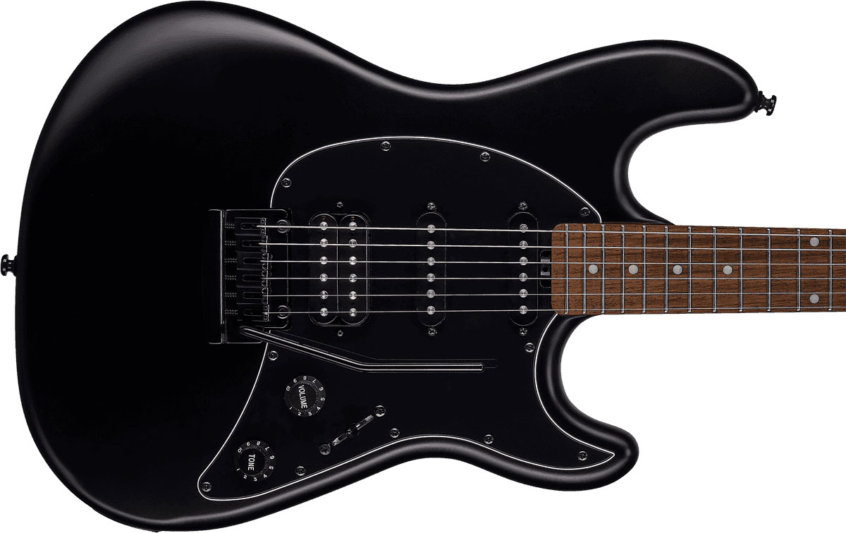 Sterling By Musicman Cutlass Ct30 Hss Trem Lau - Stealth Black - Str shape electric guitar - Variation 2