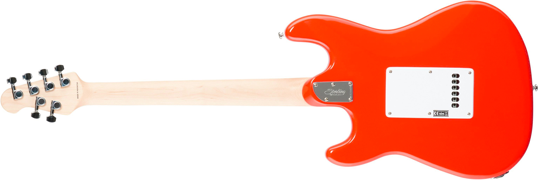 Sterling By Musicman Cutlass Ct30sss 3s Trem Mn - Fiesta Red - Str shape electric guitar - Variation 1