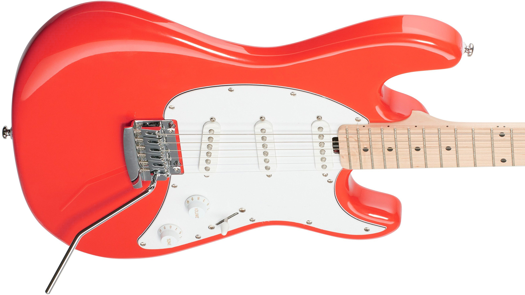Sterling By Musicman Cutlass Ct30sss 3s Trem Mn - Fiesta Red - Str shape electric guitar - Variation 2