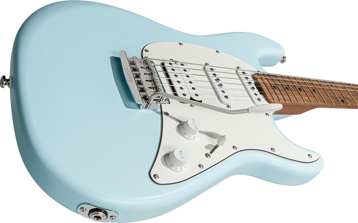 Sterling By Musicman Cutlass Ct50hss Trem Mn - Daphne Blue Satin - Str shape electric guitar - Variation 2