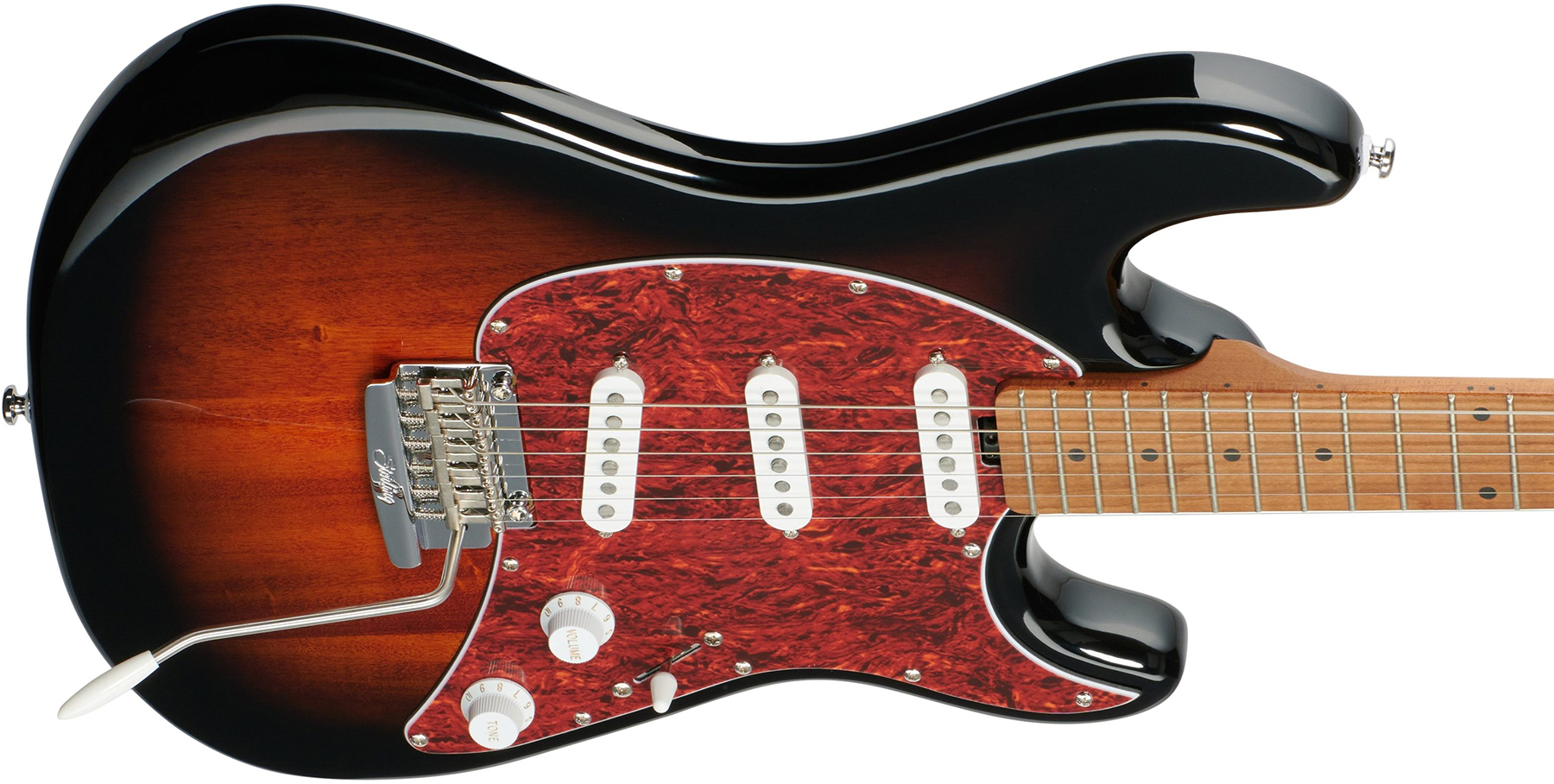Sterling By Musicman Cutlass Ct50sss 3s Trem Mn - Vintage Sunburst - Str shape electric guitar - Variation 2