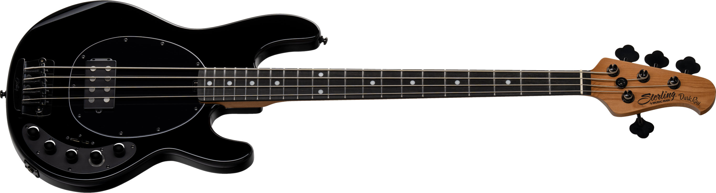 Sterling By Musicman Darkray 4c Active 1h Darkglass Eb - Full Black - Solid body electric bass - Variation 1