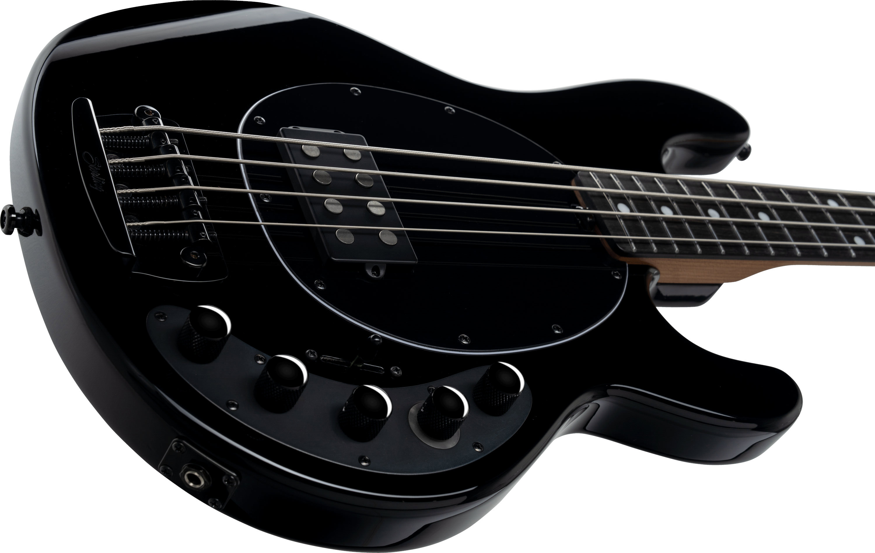 Sterling By Musicman Darkray 4c Active 1h Darkglass Eb - Full Black - Solid body electric bass - Variation 3