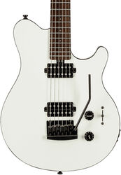 Single cut electric guitar Sterling by musicman Axis AX3S - White