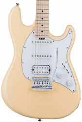 Str shape electric guitar Sterling by musicman Cutlass CT30HSS - Vintage cream