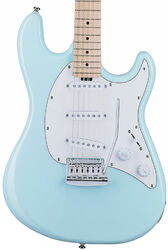 Str shape electric guitar Sterling by musicman Cutlass CT30SSS - Daphne blue