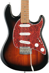 Str shape electric guitar Sterling by musicman Cutlass CT50SSS (MN) - Vintage sunburst