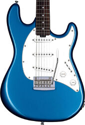 Str shape electric guitar Sterling by musicman Cutlass CT50SSS (RW) - Toluca lake blue