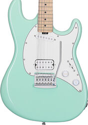 Travel & mini electric guitar Sterling by musicman Cutlass Short Scale CT30SSHS - Mint green