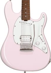 Str shape electric guitar Sterling by musicman Cutlass Short Scale CT30SSHS - shell pink