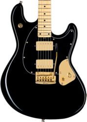 Str shape electric guitar Sterling by musicman Jared Dines Stingray - Black gold
