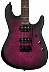 Str shape electric guitar Sterling by musicman Jason Richardson6 Cutlass - Cosmic purple burst satin