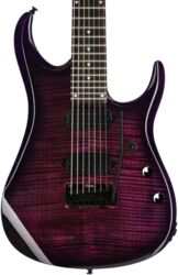 Signature electric guitar Sterling by musicman John Petrucci JP157DFM Dimarzio 7-String - Purple nebula