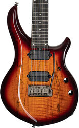 7 string electric guitar Sterling by musicman John Petrucci Majesty MAJ270XSM - Blood orange burst
