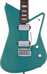 Retro rock electric guitar Sterling by musicman Mariposa - Dorado green