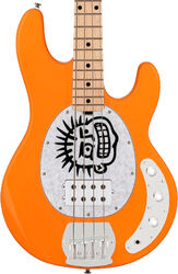 Solid body electric bass Sterling by musicman Mike Herrera - Orange Creamsicle MxPx Pokinatcha