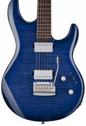 Str shape electric guitar Sterling by musicman Steve Lukather Luke LK100 - Blueberry burst